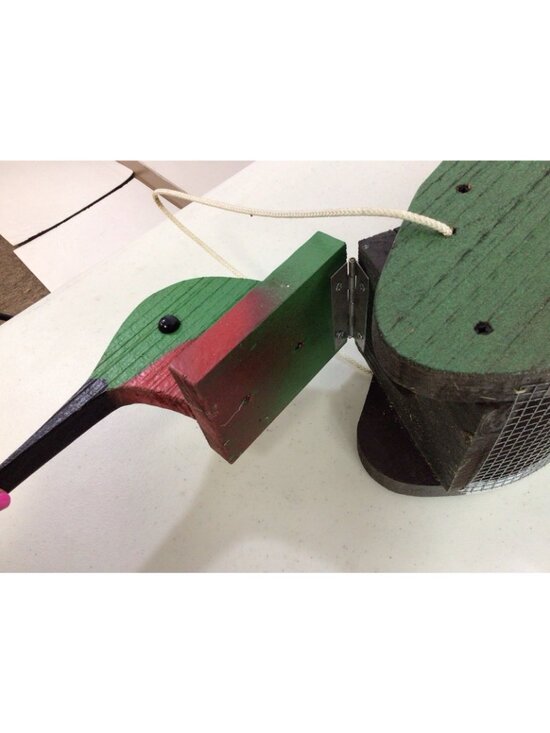 The Woodpecker Family Amish Handcrafted Birdhouse Hummingbird - Picture 5 of 7